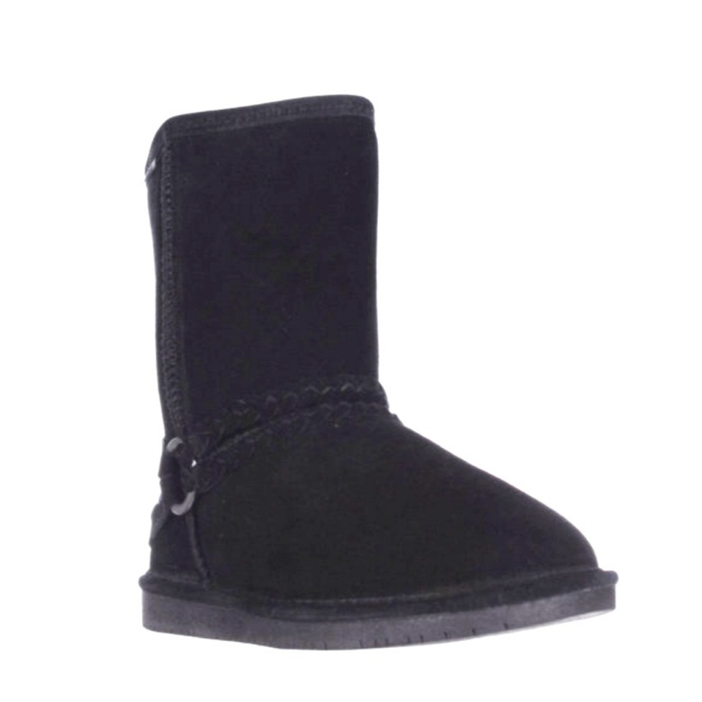 Bearpaw Womens 9M Black Adele Suede Pull On Boots - Picture 4 of 10